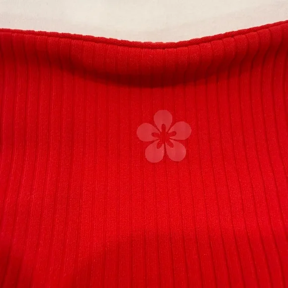 Tuff Veda Ribbed Red Yoga Jacket - Picture 2 of 9